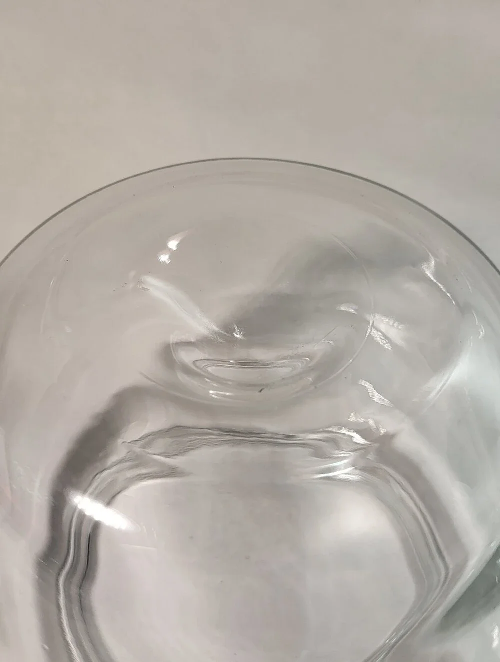 Anchor Hocking Apple Shaped JAR CANISTER Clear Glass with Lid Vintage NOS *READ